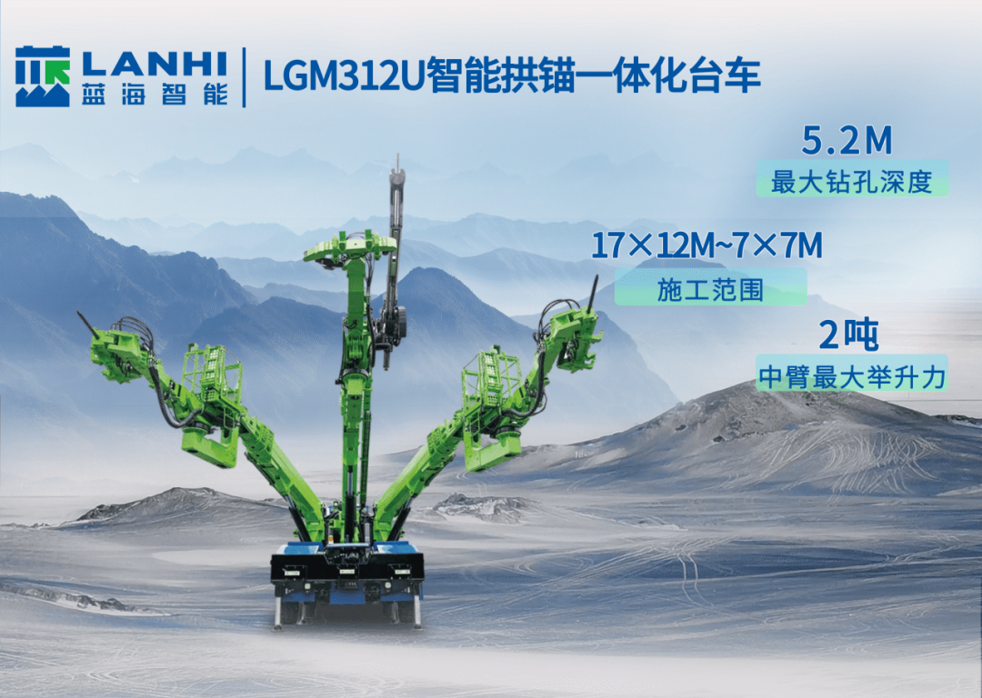 藍(lán)海智能拱錨臺(tái)車，為隧道立拱架、打錨桿施工環(huán)節(jié)提速增效！(圖1)